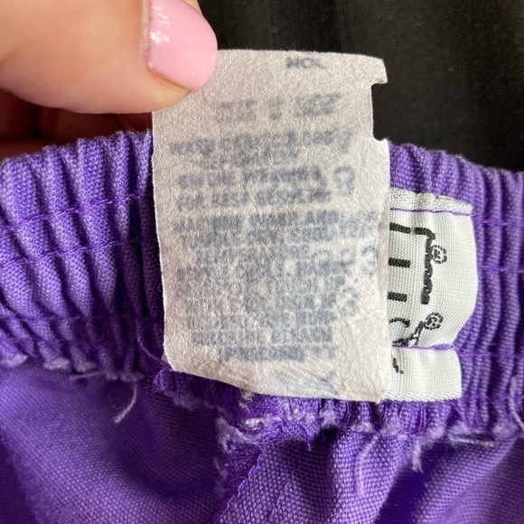 Koret Francisca Purple  Stripes Floral Top long sleeve Pant Set Size M/8 - Picture 5 of 12